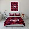 Red zigzag with Arsenal. Bedding sets Duvet cover sets Duvet covers Pillowcases(1 * Duvet Cover 2 * Pillowcases without duvet insert)