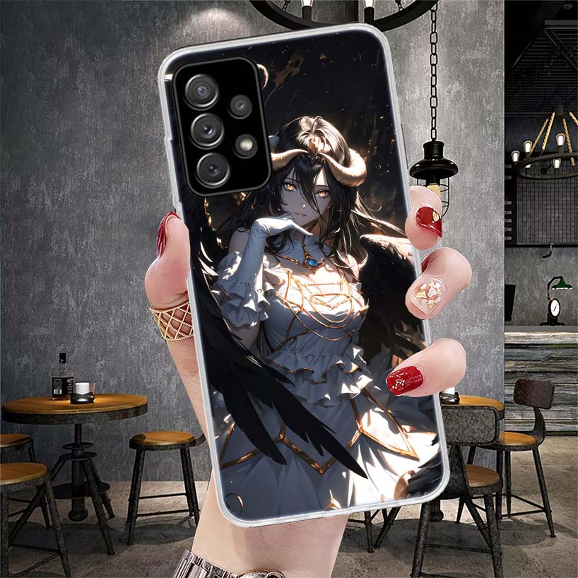 Мягкий чехол для телефона Albedo Overlord Anime для Samsung Galaxy A12 A22 A32 A52 A72 A02S A51 A50S A71 A70 A31 A20S Note 20 Ultra S10 A1