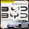 Для BYD Sealion 07 EV Автомобиль Черный Передний Значок Модификация Черный Воин Значок Автомобиля Покрытие Стилями Логотип Задний Логотип