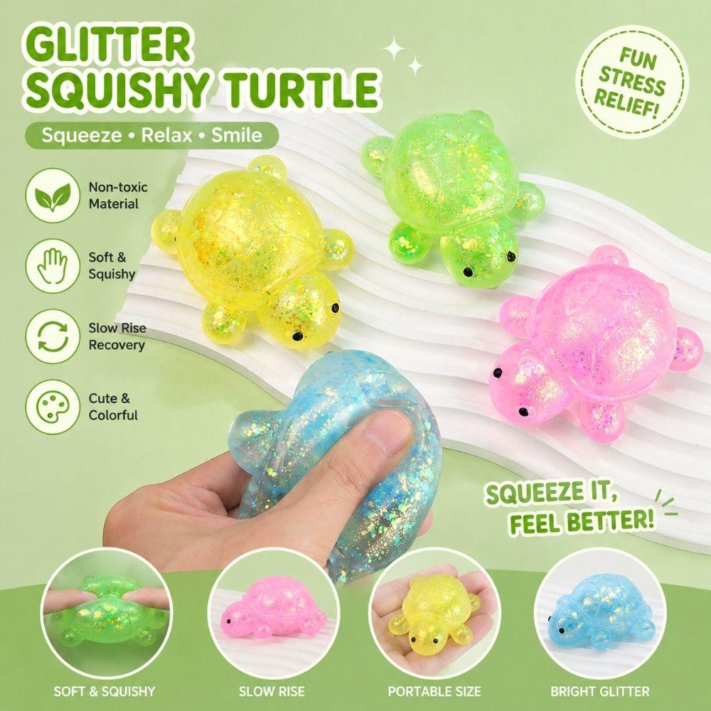 Anxiety Relief Turtle Squeeze Toys Pinch Le Sensory Fidget Novelty Slow Rebound Toys Gift