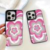 Mirror Phone Case for iPhone 15 11 13 14 for 15 16 Pro Max 12 13 16 Pro Cloud Flower and Animal Cute Style Phone Case
