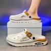 Fashion Summer Men Clogs Non-slip Thick-soled Casual Shoes Outerwear Beach Soft-soled Baotou Slippers Men's Slippers Sandals