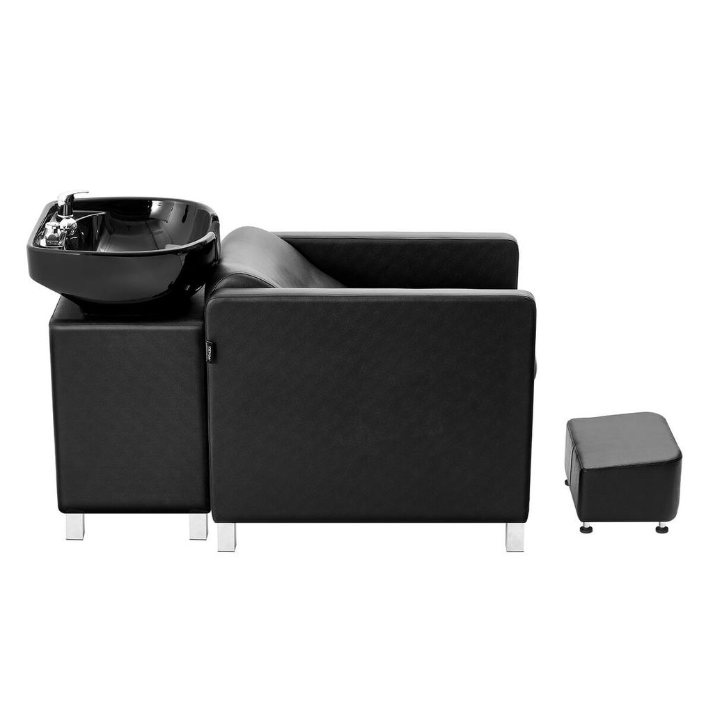 Shampoo Backwash Chair Salon & Spa Hair Washing Station with Wide Footrest