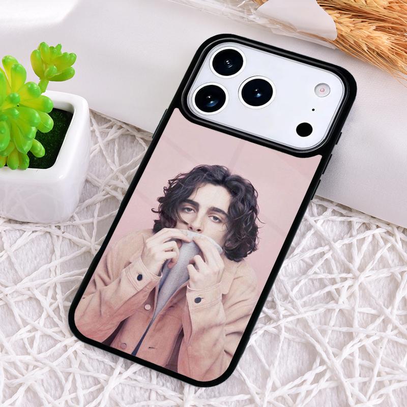 Тимоти Шаламе Актер Ударопрочный Чехол для Телефона для iPhone 17 Air 16e 15 11 12 14 13 Pro Max Чехол Coque