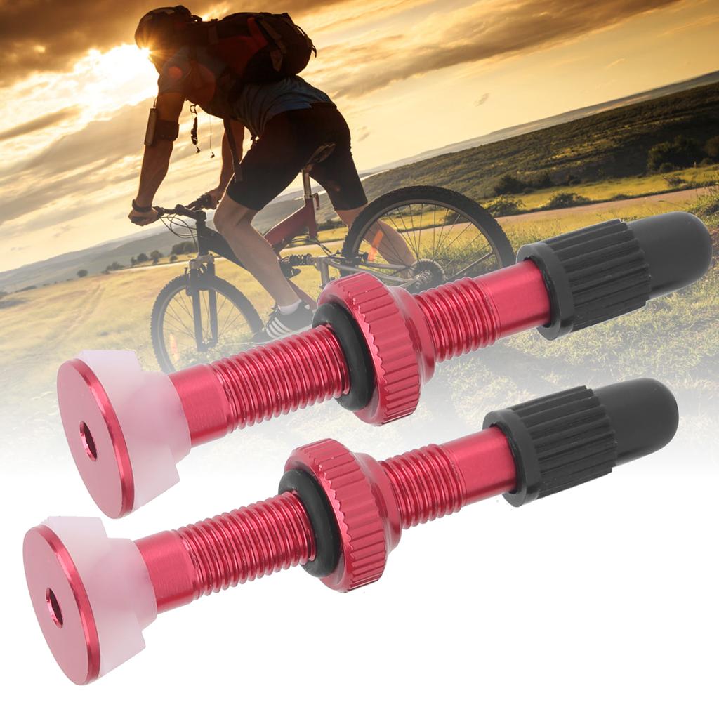 1 пара бескамерных ниппелей для горного велосипеда, удлинитель клапана Presta из сплава, аксессуар