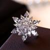 Crystal Snowflake Zircon Brooch: Elegant Women's Fashion Accessory