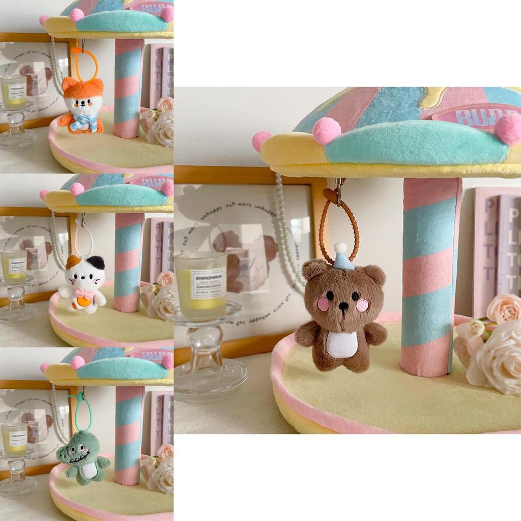 Plush Animal Keychain Cuddle Toy With Interactive Features For Kid And Gifts