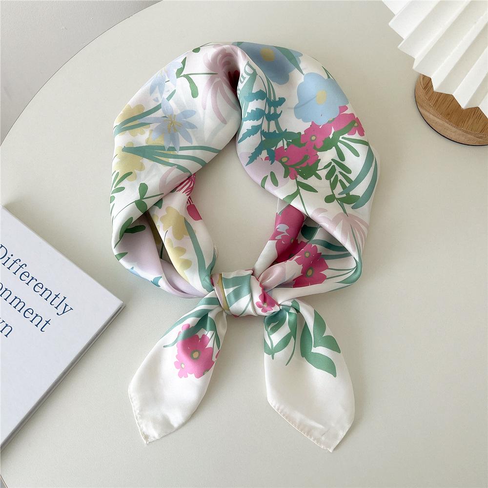 Модный декоративный шарф, повязка для волос, резинка для волос 70, маленький квадратный шарф, шелковый шарф, женский весенне-осенний универсальный маленький шарф, профессиональный шарф