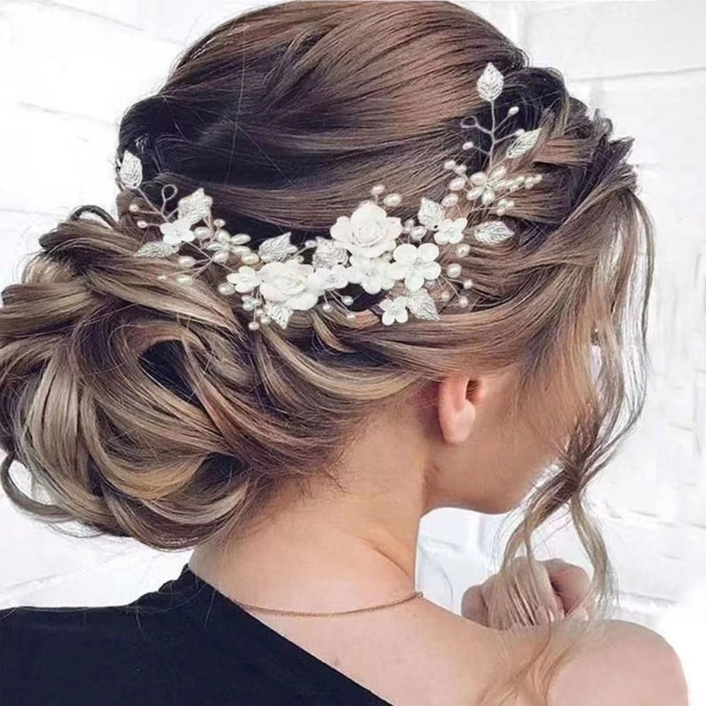 Rhinestone Bride Wedding Hair Vine Leaf Wedding Hair Accessories Jewelry Bridal Jewelry