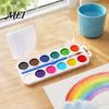 Safe Painting for Kids Watercolor Paint Set, Portable Washable Solid Palette, Bright Drawing Tools Children Colors Pigment Kit, And Beginners