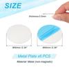 PATIKIL 6 Pieces Steel Plate 60mm Round Strong Double Sided