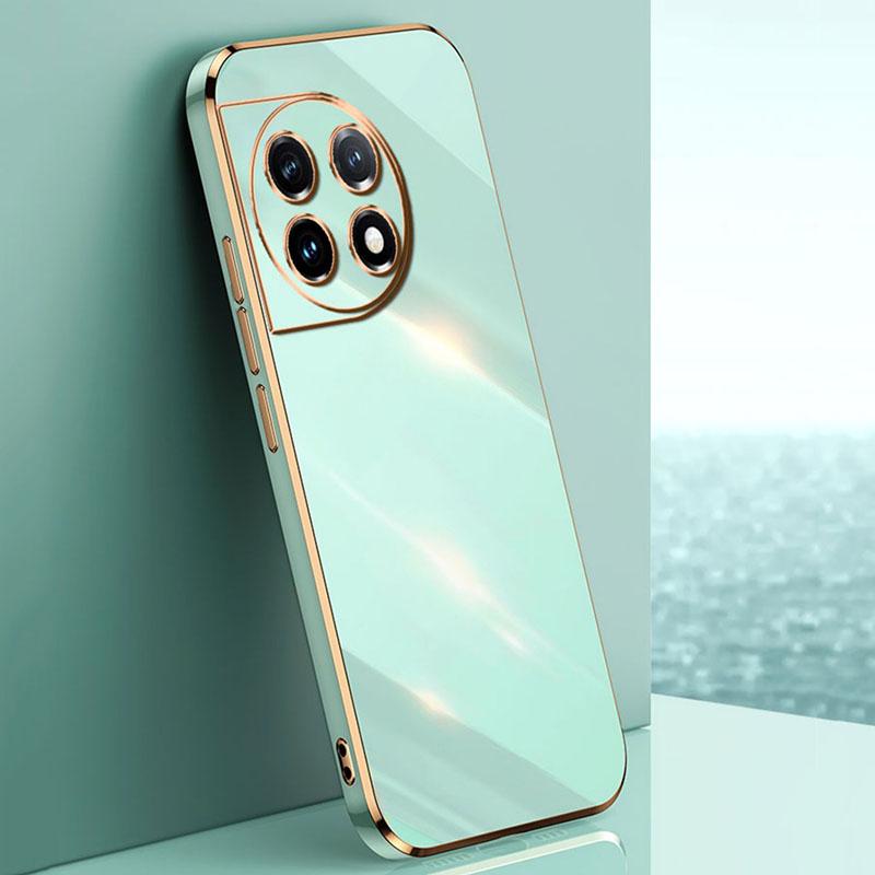 Роскошный чехол для телефона с квадратным покрытием для OnePlus 11 11R OnePlus11 OnePlus11R One Plus 11 5G противоударная мягкая силиконовая задняя крышка