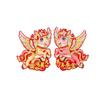 1 Pair Chinese Style New Year Door Sticker Flocking Paper Spring Festival Couplets  Celebration