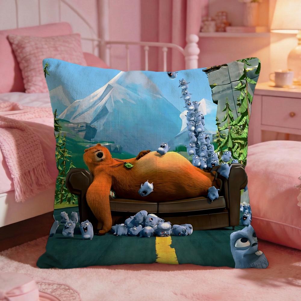 GGrizzy the Lemmingss Cushion Cover Premium Comfort Reversible Pillow Cove Two in One Design for Any Room Car Interior