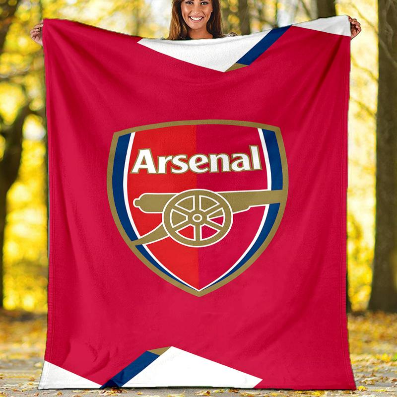 1pc A-Arsenal1 Theme Blanket - Digital Print, Polyester, Cozy for All Seasons, Perfect for Outdoor, and Travel
