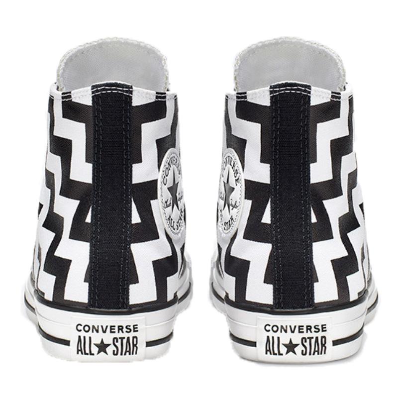 Converse Chuck Taylor All Star Glam Dunk Высокие кеды Удобные Нескользящие Легкие Высокие эспадрильи Женские Черно-белые