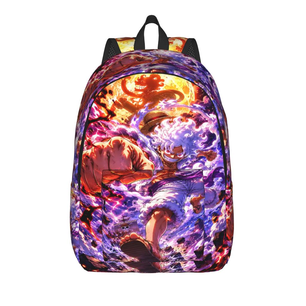 Модный Однотомный Аниме Рюкзак LUFFY Gear 5 Shonen anime Mochilas Хранение для Снеков Campus Застежка-молния Rucksack