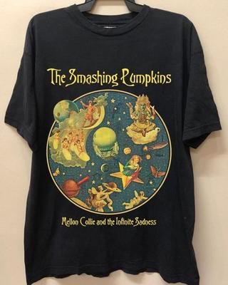 Винтажная футболка 1996 года Smashing Pumpkins, с коротким рукавом, подарок фанату, унисекс