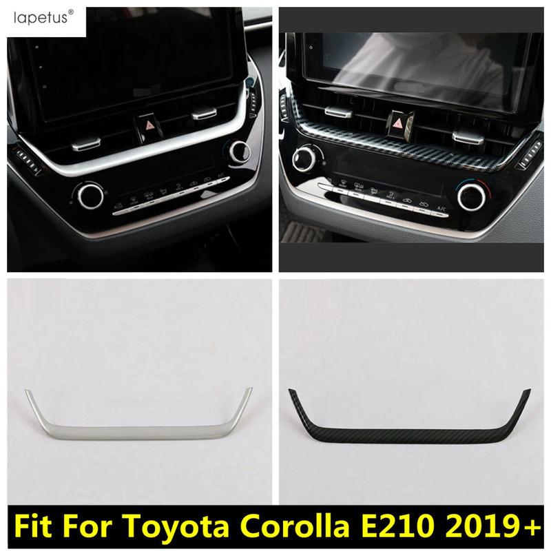 Car Navigation Panel Strip Middle Air AC Vent Outlet Cover Trim For Toyota Corolla E210 - 2025 ABS Red Accessories Interior