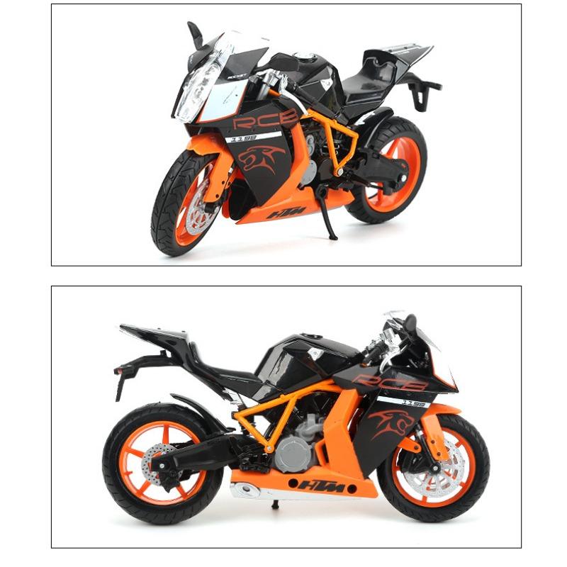 1/12 HTM Rc8 Alloy Motorcycle Model Diecasts Sport Racing Motorcycle Vehicles Decoration Ornaments Toys for Kid Boys’ Gifts