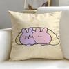 popular virtual character Asamimichan Cushion Cover Soft  EasyWash Pillow Case  Versatile for Couch Bed Travel and Office
