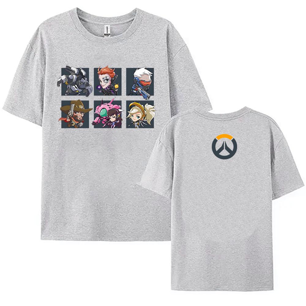 Overwatch 2 Милый, но смертоносный Принт Футболка Унисекс Уличная одежда Короткий рукав Хлопковые футболки Повседневная Игровая футболка с принтом
