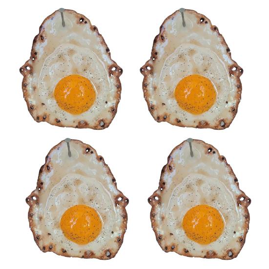 1/2/3/4Pcs Fried Egg Wall Decoration Fried Egg Hanging On a Nail Wall Art Home