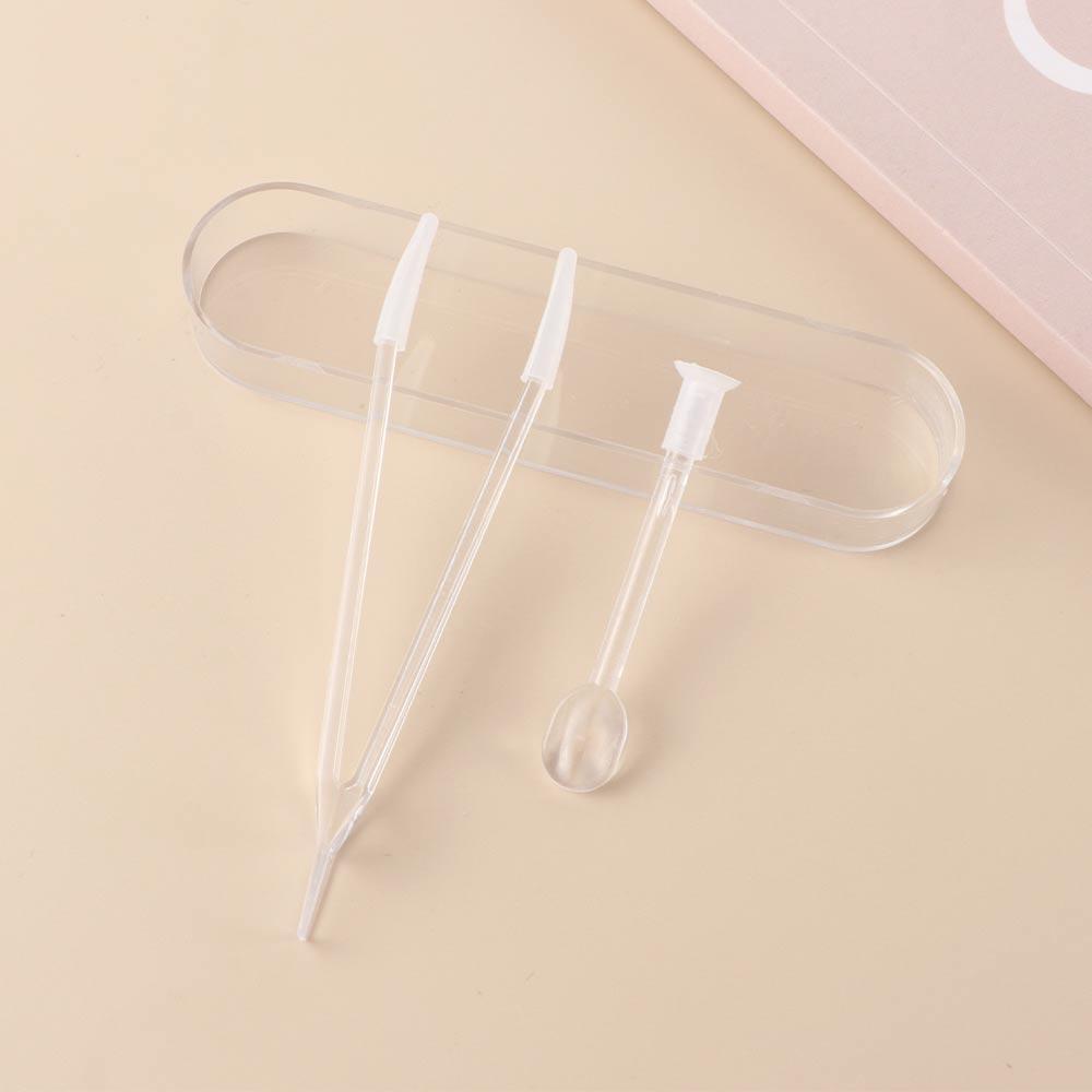 Women Large Transparent Independent shell Tweezers Contact lens clip Beauty tools Suction stick
