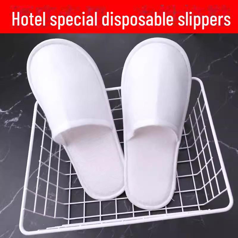 Plush Winter Non-Slip Disposable Slippers for Hotels & Homestays