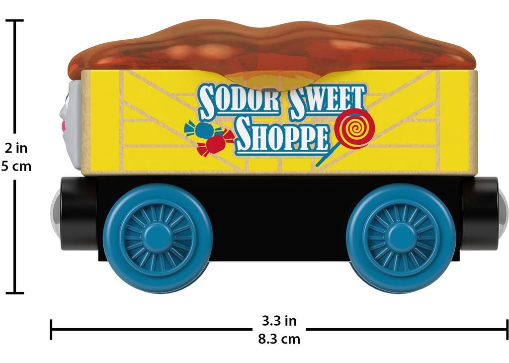 Thomas the Tank Engine Wooden Rail Series Candy Car Years Old and GGH15 (Thomas) [2 Up] [SFC Certified]