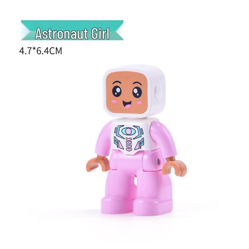 Совместимо с LEGO Duplo: Крупные блоки, Аксессуары, Фигурки, Минифигурки, Куклы, Персонажи и Профессиональные роли (например, Полиция)