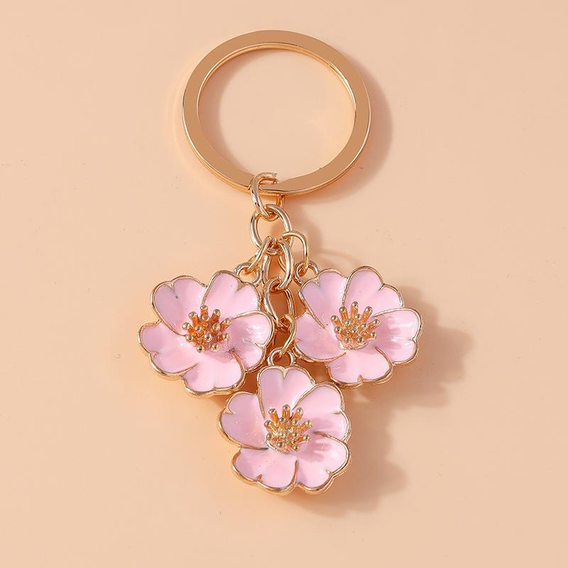 Милый Эмалированный Брелок-Подсолнух Женский Девочки Цветок Брелок Подвески для Декора Сумки DIY Ручная Работа Ювелирные Изделия Подарки