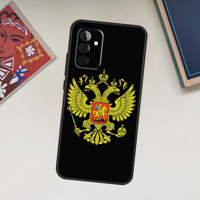 Россия Русский Герб Чехол Для Samsung Galaxy A17 A15 A54 A34 A14 A13 A23 A33 A53 A52 A32 A12 A56 A36 A16 A35 A55