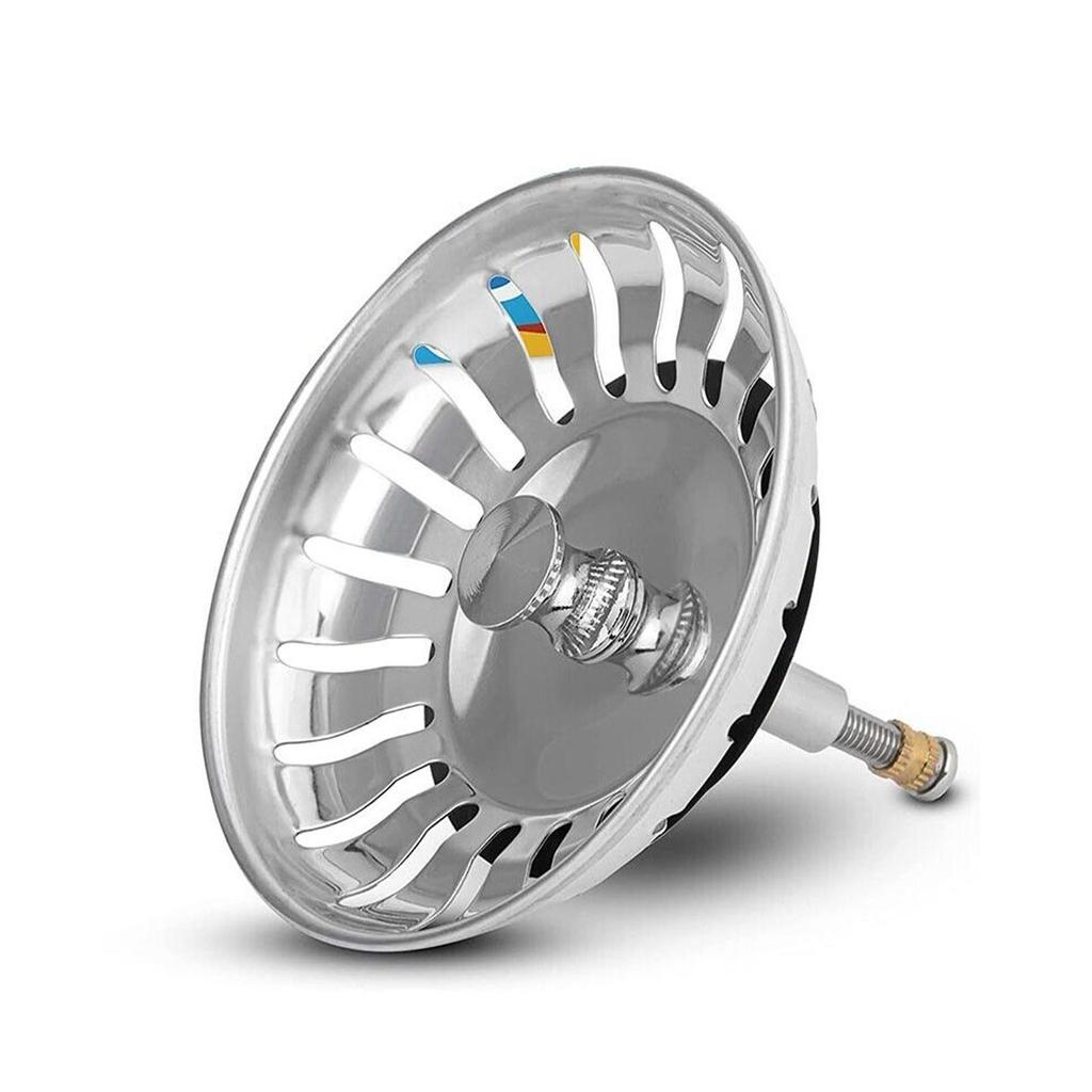 Kitchen Sink Strainer Stopper Steel Waste Sink Hair Bathroom Strainers Accessories Pl T3B9