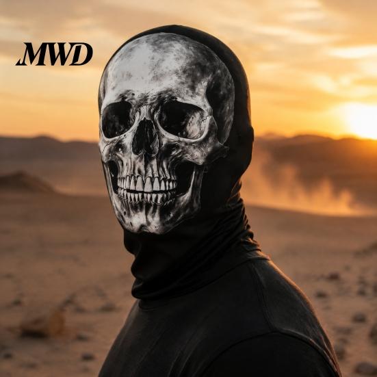 Lightweight Comfortable Tactical Mask Skull Print Halloween Balaclava, Breathable Mesh Full Face with Cool Cosplay Costume Accessories 3D Print,