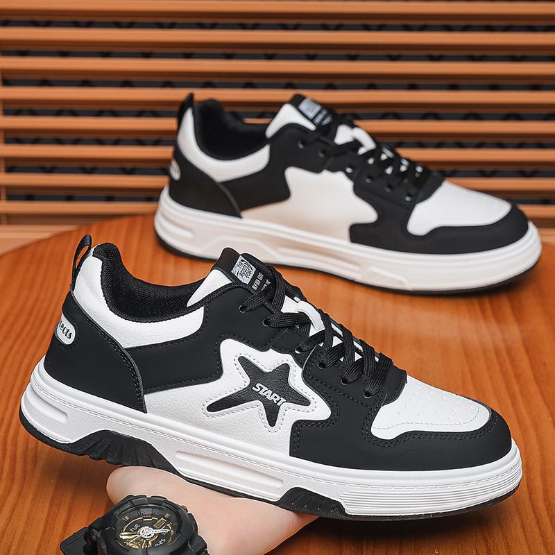 Мужская обувь весна лето 2025 новая студенческая спортивная повседневная обувь на доске с мягкой подошвой мужская обувь рабочая универсальная звездная трендовая обувь