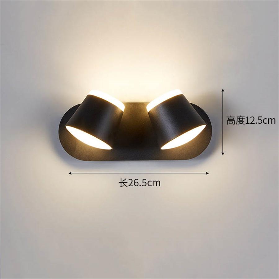 10 Вт 20 Вт 30 Вт Современный вращающийся светодиодный настенный светильник для спальни, прикроватные настенные светильники для гостиной, коридора, прохода, отеля, ресторана, настенное бра