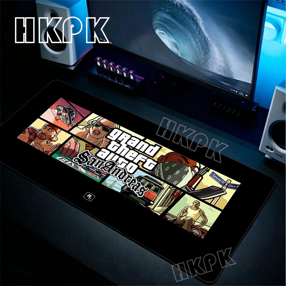 XL Коврик для мыши Grand Theft Auto GTA Геймерский Компьютерный Офисные Аксессуары Коврик для мыши Резиновый противоскользящий Большой Коврик Подарки для парней