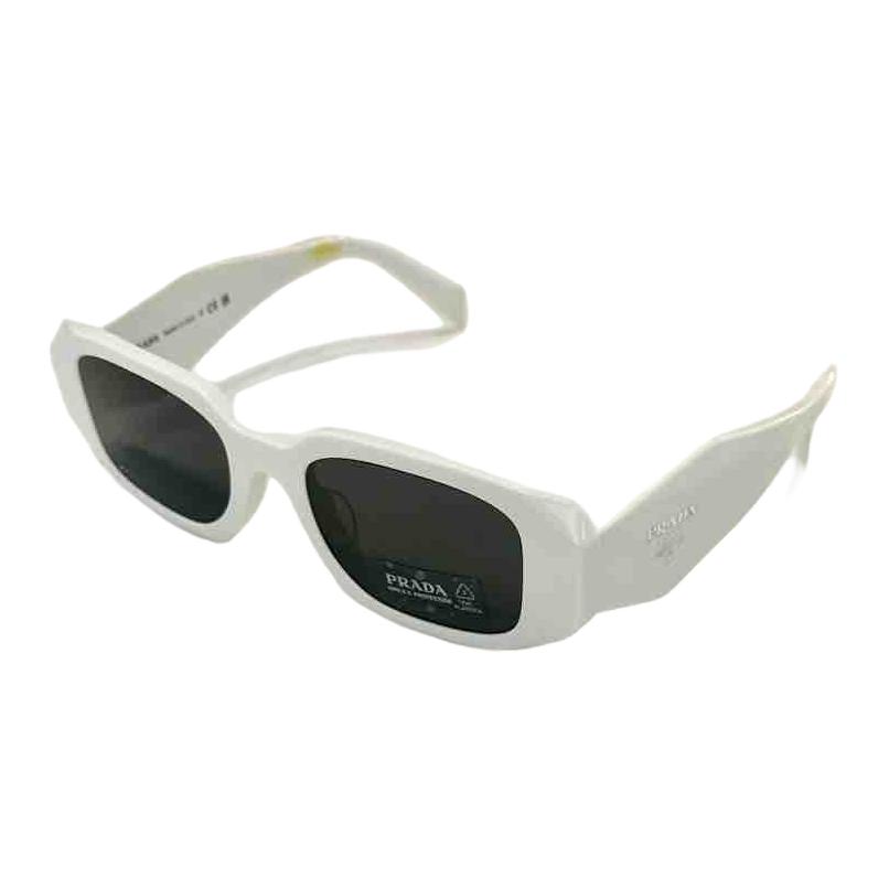 Prada Square Sunglasses With Logo Unisex sunglasses White 0PR17WSF1425S051