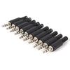 5PCS 3.5mm 1/8" Audio Male Plug Jack Adapter Stereo Connector Headphone