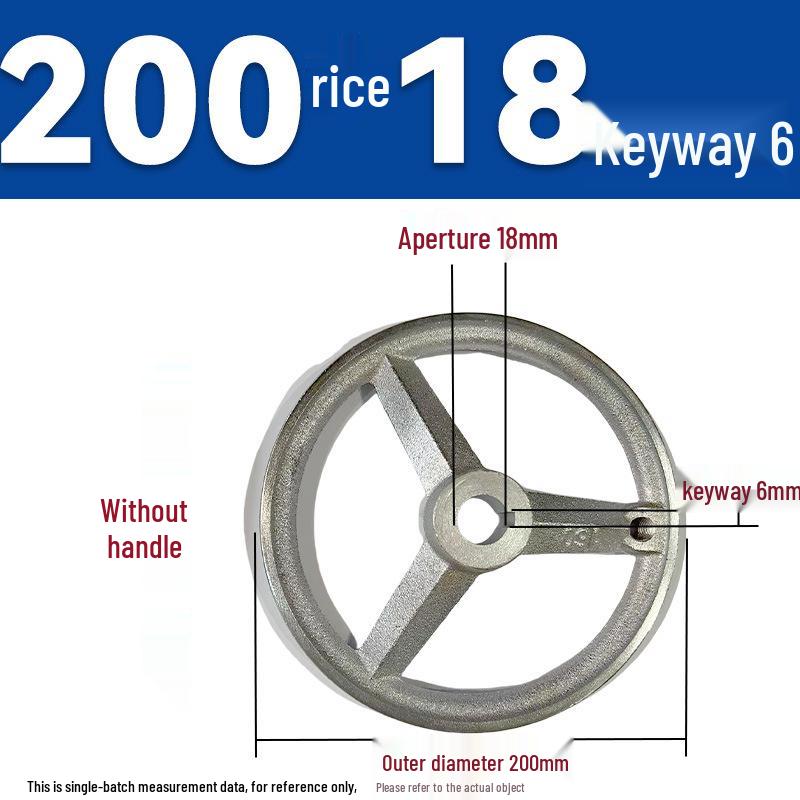 Chrome-Plated Cast Iron Handwheel with Square and Round Corrugated Edges for Industrial Machine Tools