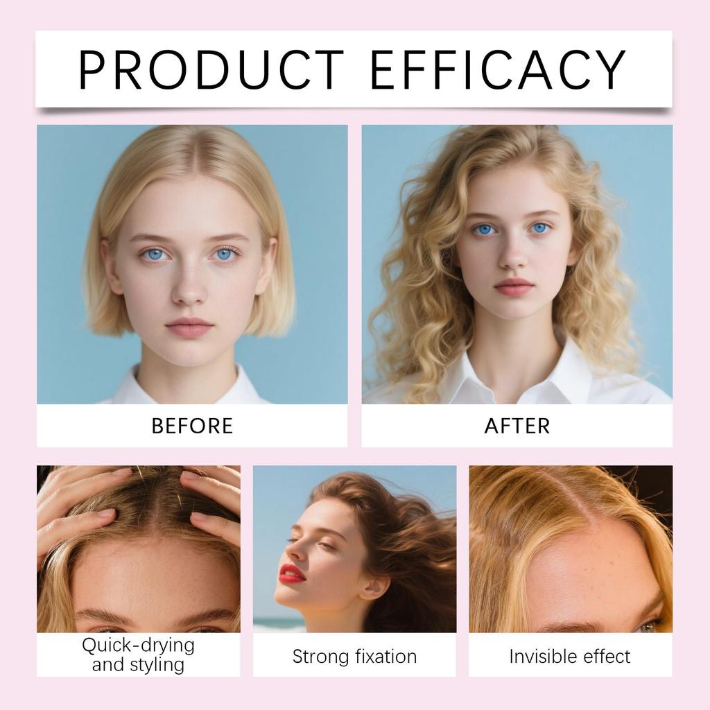 Спрей для фиксации парика, укладка кружева парика, невидимая посадка, легкий и освежающий ухаживающий спрей