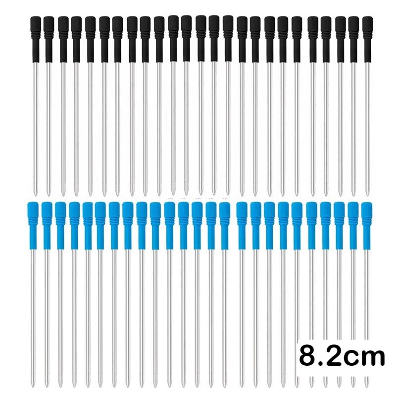 5/10/50 PCS Ballpoint Pen Refills Metal 82mm Pen Refill Black Blue Pen Refills Gifts Office School Supplies Stationery