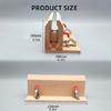 Wood Leather Craft Lacing Stitching Clip Tool Adjustable Wood Leathercraft Clamp Table for Hobbyist and Professional