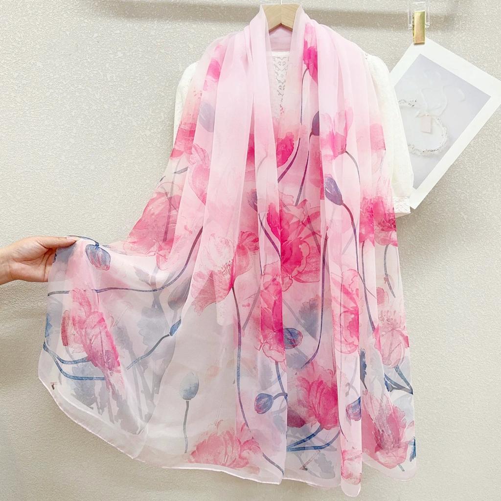 Шелковый шарф Модный дизайн Шейный Фуляр Женская Повязка на голову Роскошный Хиджаб Женский Теплый Пашмина Шарфы Эшарп Шаль Большая Накидка