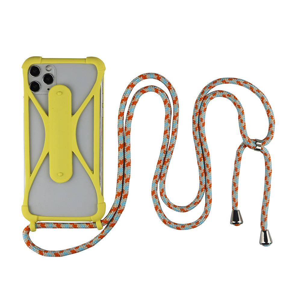 Универсальный силиконовый чехол-ремешок для телефона через плечо с защитой от падений по четырем углам