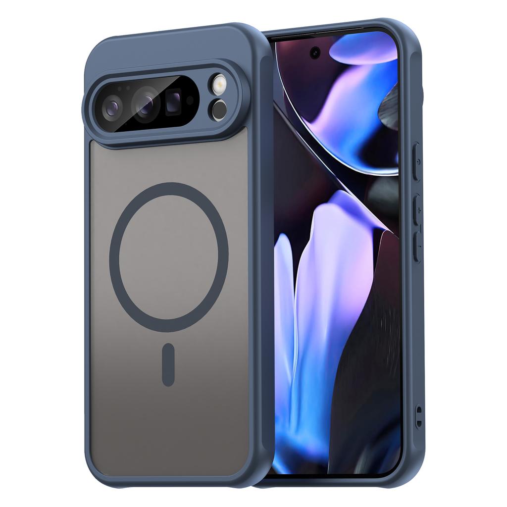 Матовый противоударный чехол-щит для Google Pixel 9 10 Pro XL 9A 10A, с магнитом для беспроводной зарядки, мягкий ТПУ-каркас, пластиковая крышка для телефона