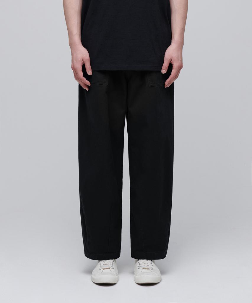 MUSINSA STANDARD Cotton Wide Fatigue Balloon Pants [Black]