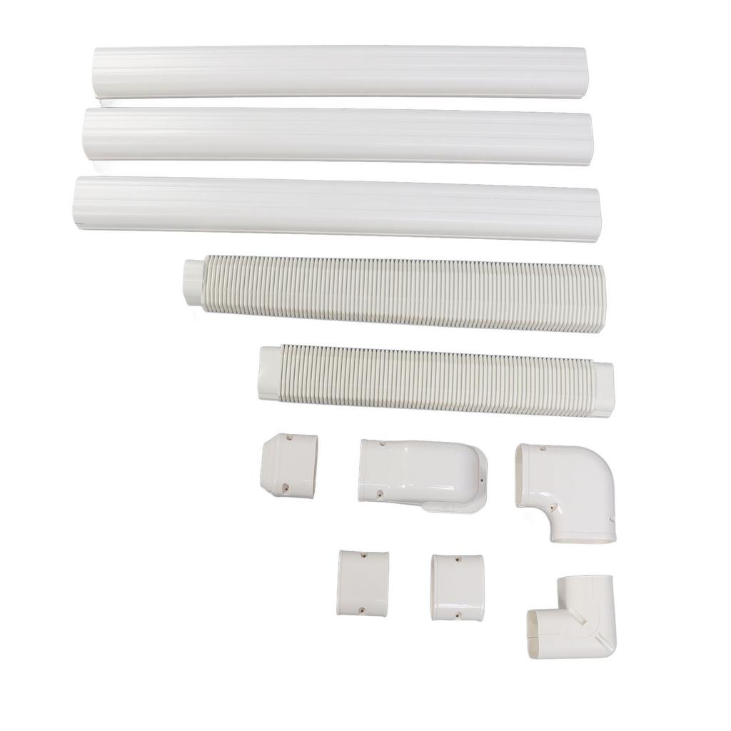 Декоративный ПВХ комплект для закрытия трассы кондиционера для мини-сплит теплового насоса, комплект для закрытия трассы