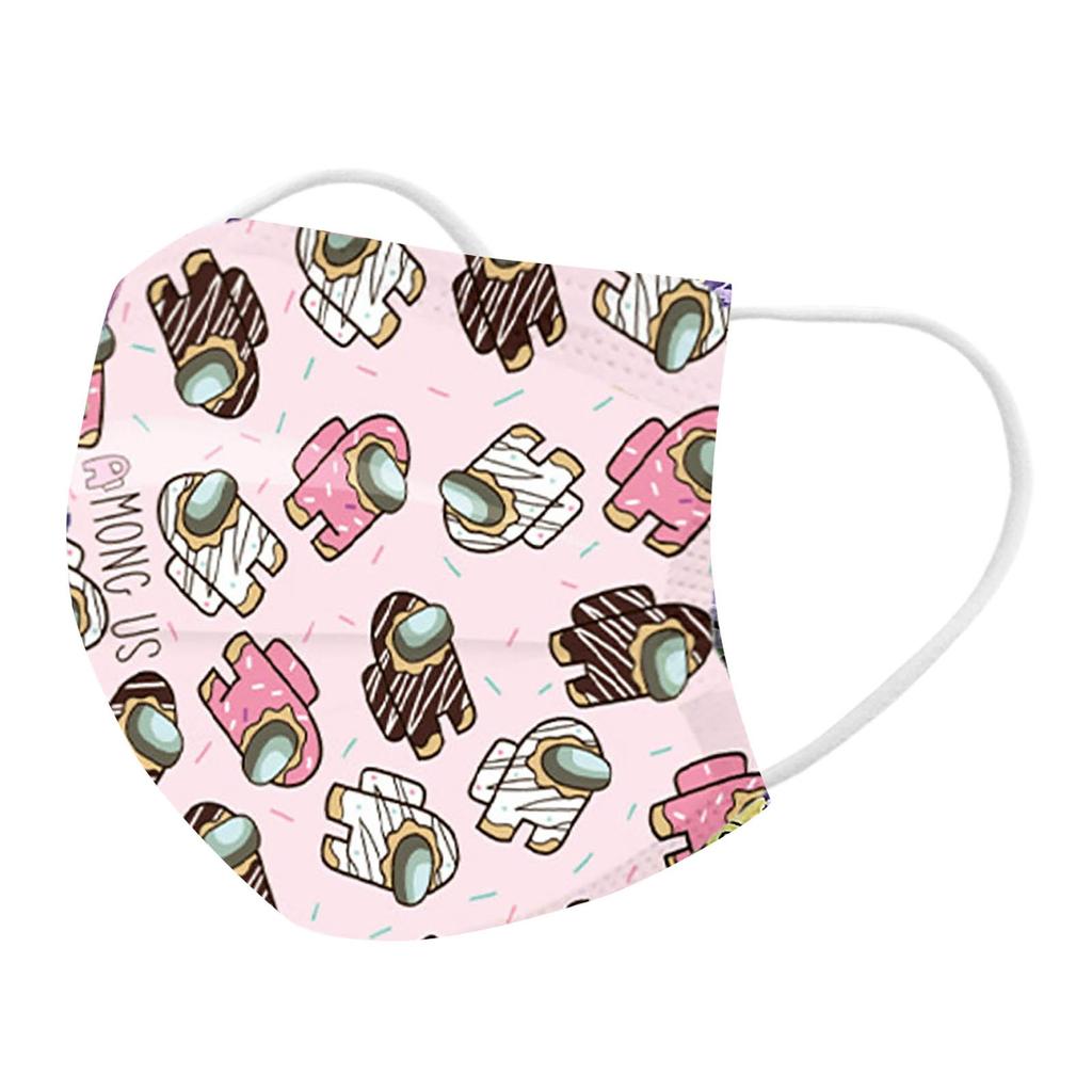 Детская маска Nikitas с героями мультфильмов, одноразовая маска для лица, промышленная 3-слойная ушная петля, 50 шт.